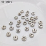 Twisted Bead Brass Metal Weave Round Spacer Beads for DIY Jewelry Making