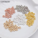 Twisted Bead Brass Metal Weave Round Spacer Beads for DIY Jewelry Making