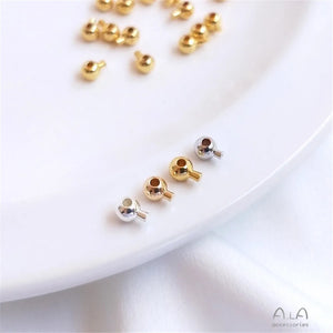 Round Bead Positioning Ball Buckle for DIY Sterling Silver Bracelet Necklace