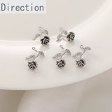 14K Double Hanging Zircon Pendant Earrings DIY Material