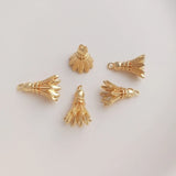 14K Retention Plated Copper 15*10MM Badminton Pendant Charms DIY Findings