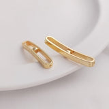 14K Retention Real Plated Copper Long Pendant Charms DIY Findings