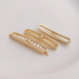 14K Retention Real Plated Copper Long Pendant Charms DIY Findings