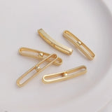 14K Retention Real Plated Copper Long Pendant Charms DIY Findings