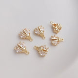 14K Retention Plated Copper Beetle Pendant Charms DIY Findings