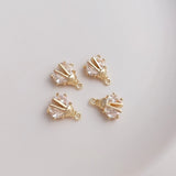14K Retention Plated Copper Beetle Pendant Charms DIY Findings