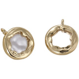 14K Copper Plated Pearl Pendant DIY Jewelry Materials