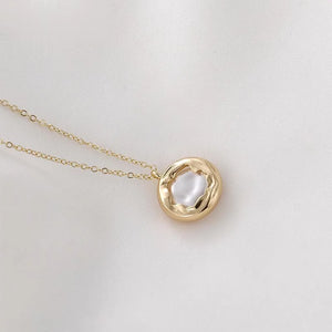 14K Copper Plated Pearl Pendant DIY Jewelry Materials