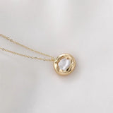 14K Copper Plated Pearl Pendant DIY Jewelry Materials