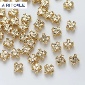 14K Electroplated Clover Beads Necklace Bracelet