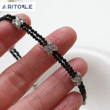 14K Electroplated Clover Beads Necklace Bracelet