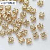 14K Electroplated Clover Beads Necklace Bracelet
