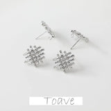 14K Electroplating Hollow Straw Earrings DIY Accessories
