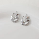 14K Electroplating Oval Hollow Tulip Pendant for DIY Pearl Necklace