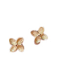 14K 925 Silver Windmill Stud Earrings Women Wedding Jewelry