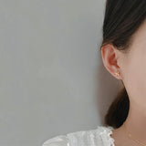 14K 925 Silver Windmill Stud Earrings Women Wedding Jewelry