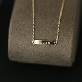 14K 925 Sterling Silver Luck Pendant Chain Bracelet Women