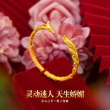 14K Bangles Jewelry Women Not Fade Pulseira Feminina Bizuteria Wedding