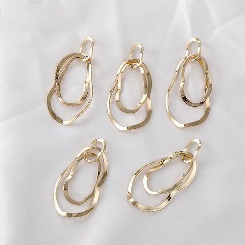 14K Clad Copper Plated DIY Retro Earrings Materials