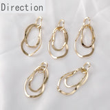 14K Clad Copper Plated DIY Retro Earrings Materials