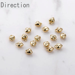 14K Clad Copper Mini Love DIY Earrings Bracelet Necklace Chain Pendant