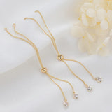 14K Brass Extender Chain with Spacer Beads for DIY Jewelry Making