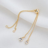 14K Brass Extender Chain with Spacer Beads for DIY Jewelry Making