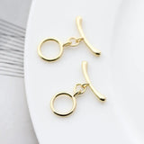 14K Brass Toggle Clasps Bracelet Connect Clasps Jewelry Making Supplies