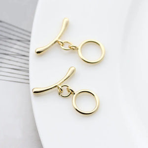 14K Brass Toggle Clasps Bracelet Connect Clasps Jewelry Making Supplies