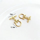 14K Brass O Toggle Clasps Bracelet Connect Clasps Jewelry Making Supplies