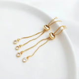 14K Brass Ziron Extender Chain Rubber Spacer Beads DIY Jewelry Making
