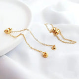 14K Plated Brass Magnetic Bracelet Clasp Safety Chain DIY Jewelry Making