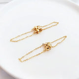 14K Plated Brass Magnetic Bracelet Clasp Safety Chain DIY Jewelry Making