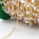 Zircon Crystal Chain Accessories for DIY Jewelry Making