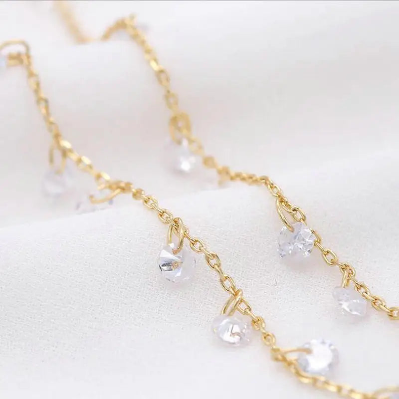 Zircon Crystal Chain Accessories for DIY Jewelry Making