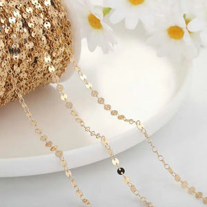 14K Plated Copper Chains for Women Jewelry Making