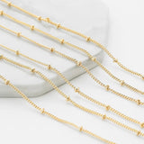 14K Plated Copper Star Link Chains for DIY Jewelry Making