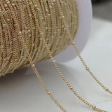14K Plated Copper Star Link Chains for DIY Jewelry Making