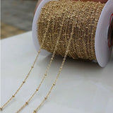 14K Plated Copper Star Link Chains for DIY Jewelry Making