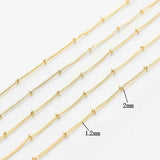 14K Plated Copper Star Link Chains for DIY Jewelry Making