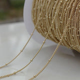 14K Plated Copper Star Link Chains for DIY Jewelry Making