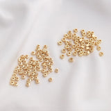 14K Cut Face Flat Square Bead DIY Loose Bead Bracelet Necklace Accessories