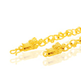 14K Dragon Pattern Bracelet Men Wedding Engagement Fine Jewelry