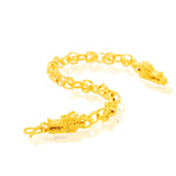 14K Dragon Pattern Bracelet Men Wedding Engagement Fine Jewelry