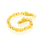 14K Dragon Pattern Bracelet Men Wedding Engagement Fine Jewelry