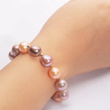 14K Filled Freshwater Pearl Bracelet Magnetic Buckle Women HC