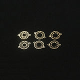 14K Filled 10MM Round Charm Pendant for Jewelry Making DIY Accessories