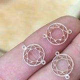 14K Filled 10MM Round Charm Pendant for Jewelry Making DIY Accessories