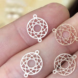 14K Filled 10MM Round Charm Pendant for Jewelry Making DIY Accessories