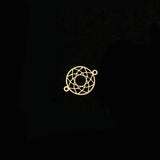14K Filled 10MM Round Charm Pendant for Jewelry Making DIY Accessories